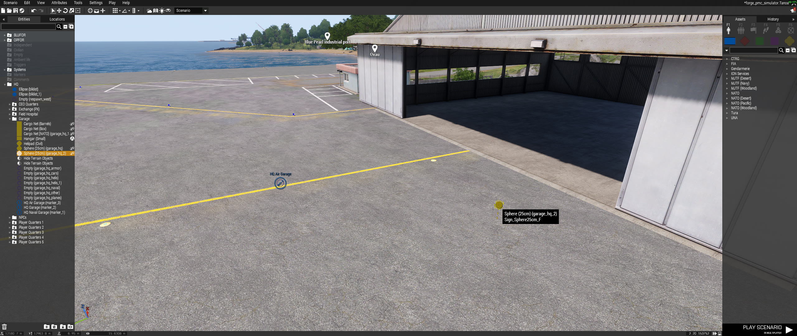 Second garage object placement