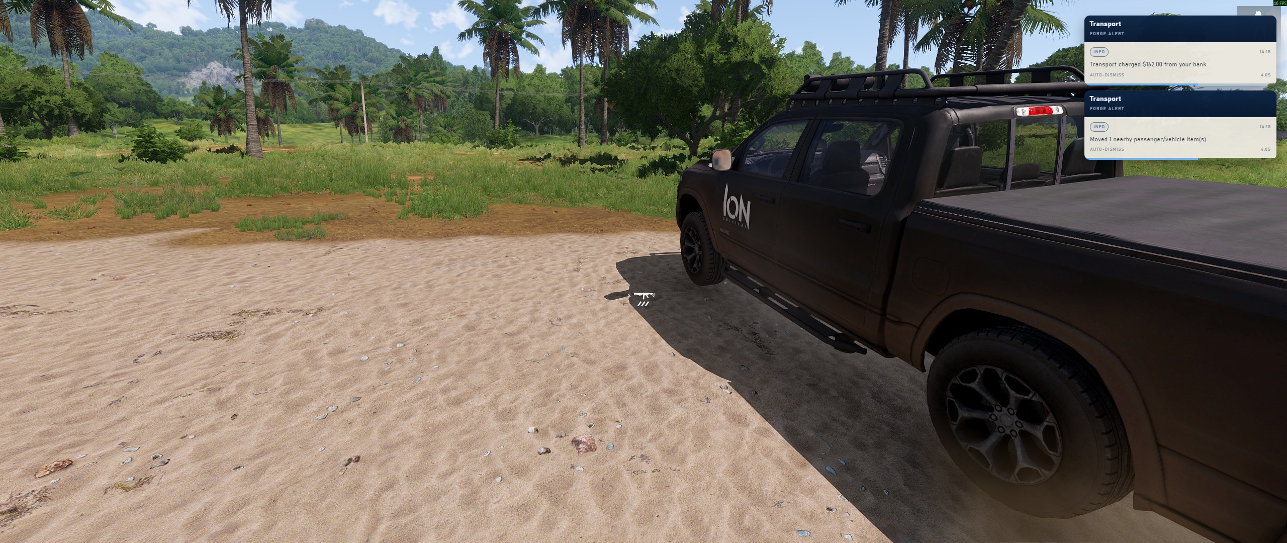 Player transport completion notification
