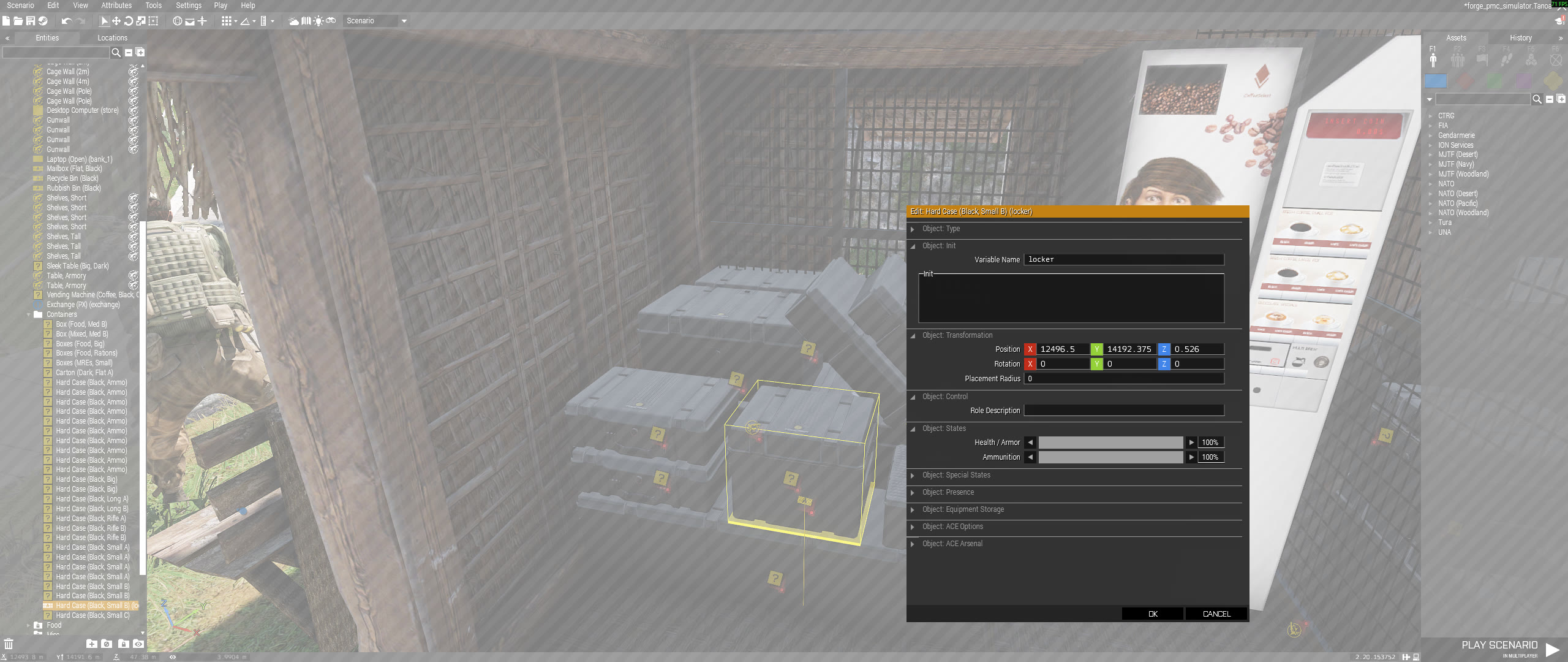Locker object variable name