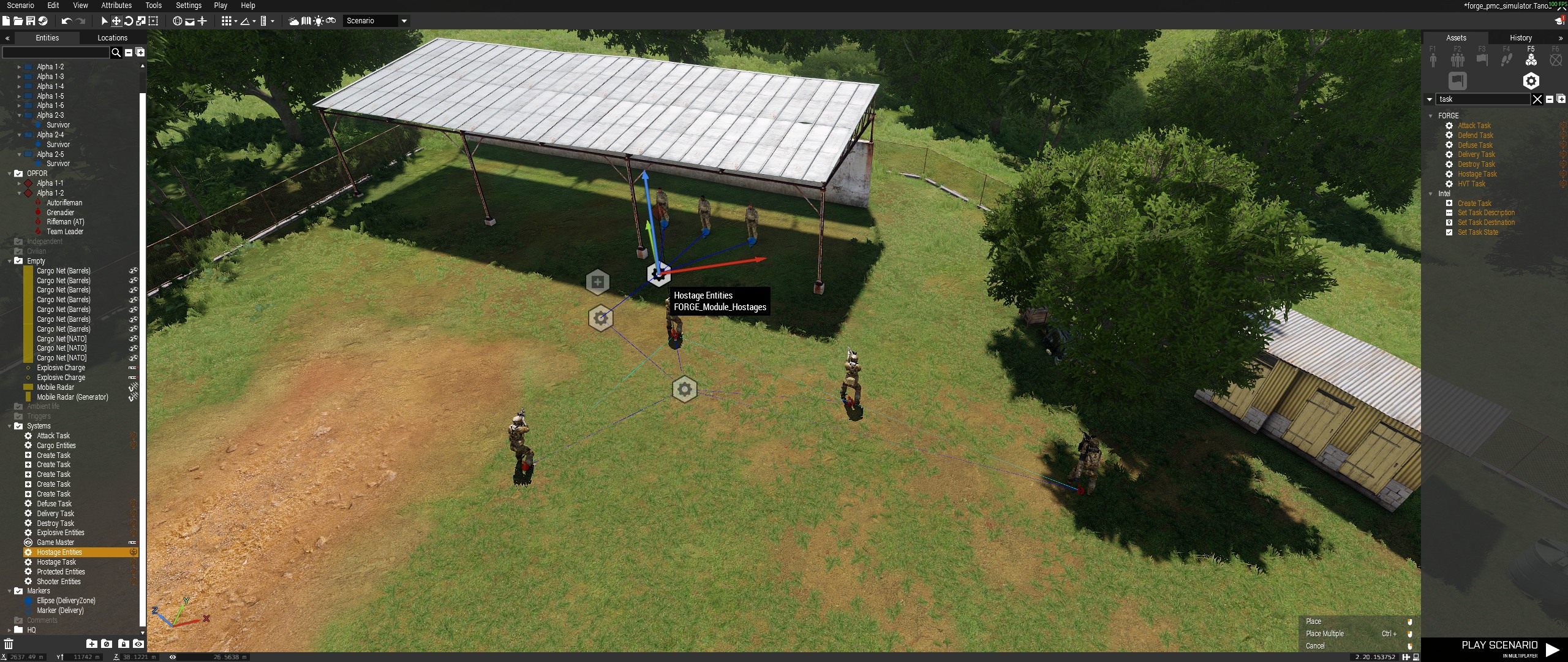 Hostage Entities grouping module