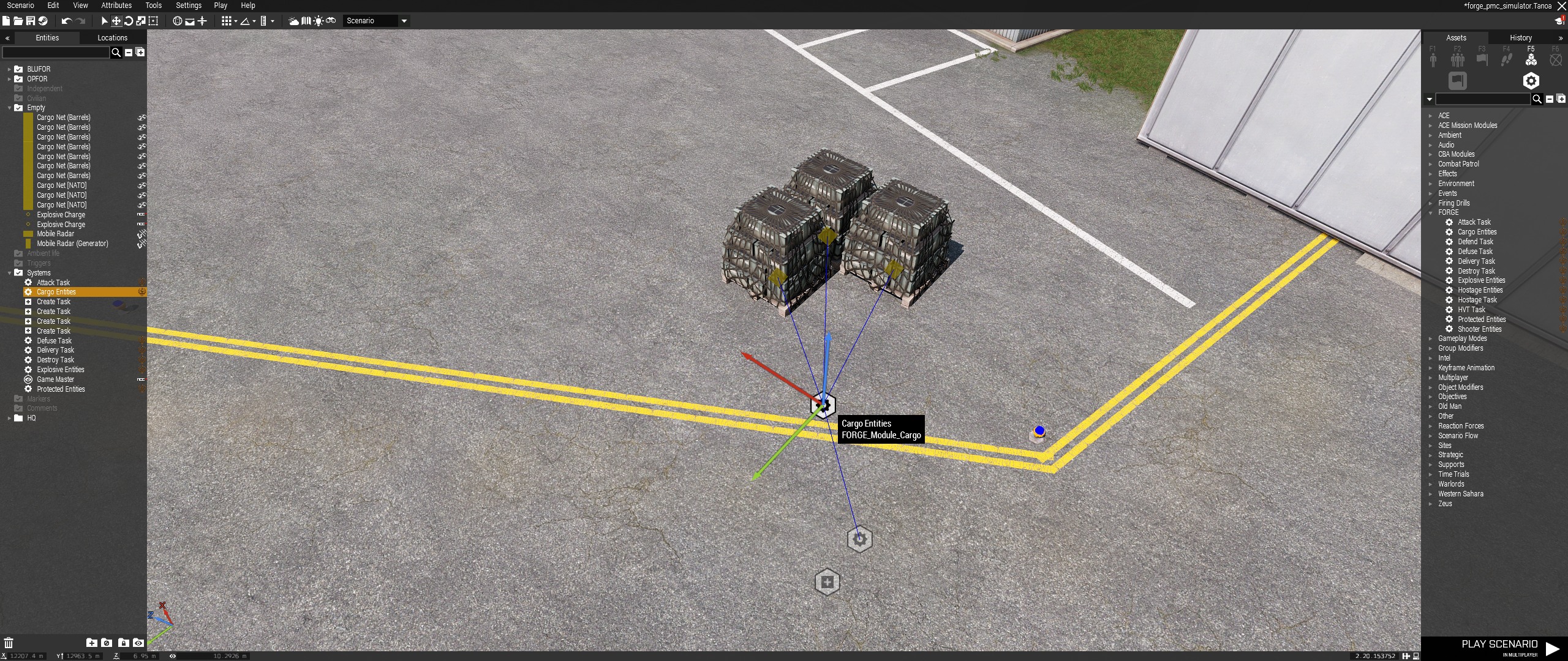 Cargo Entities grouping module