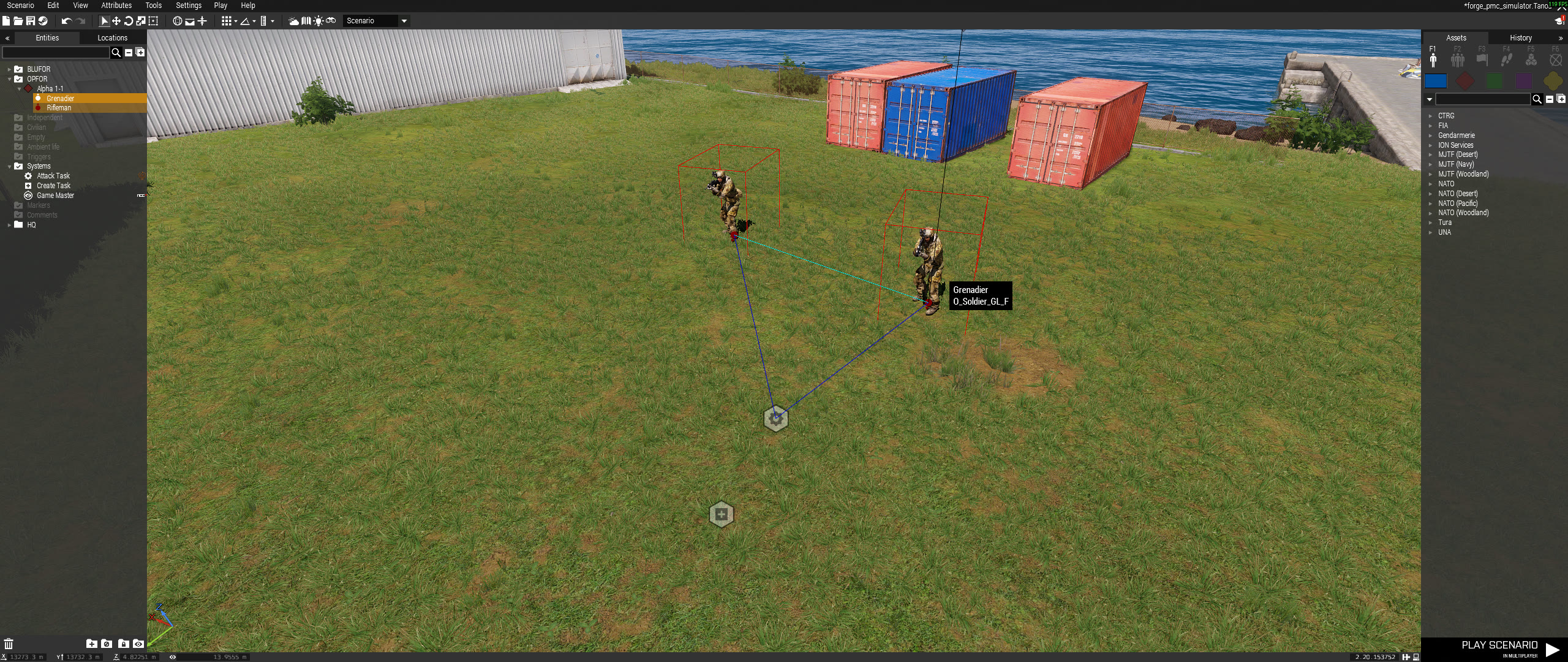 Attack task target sync