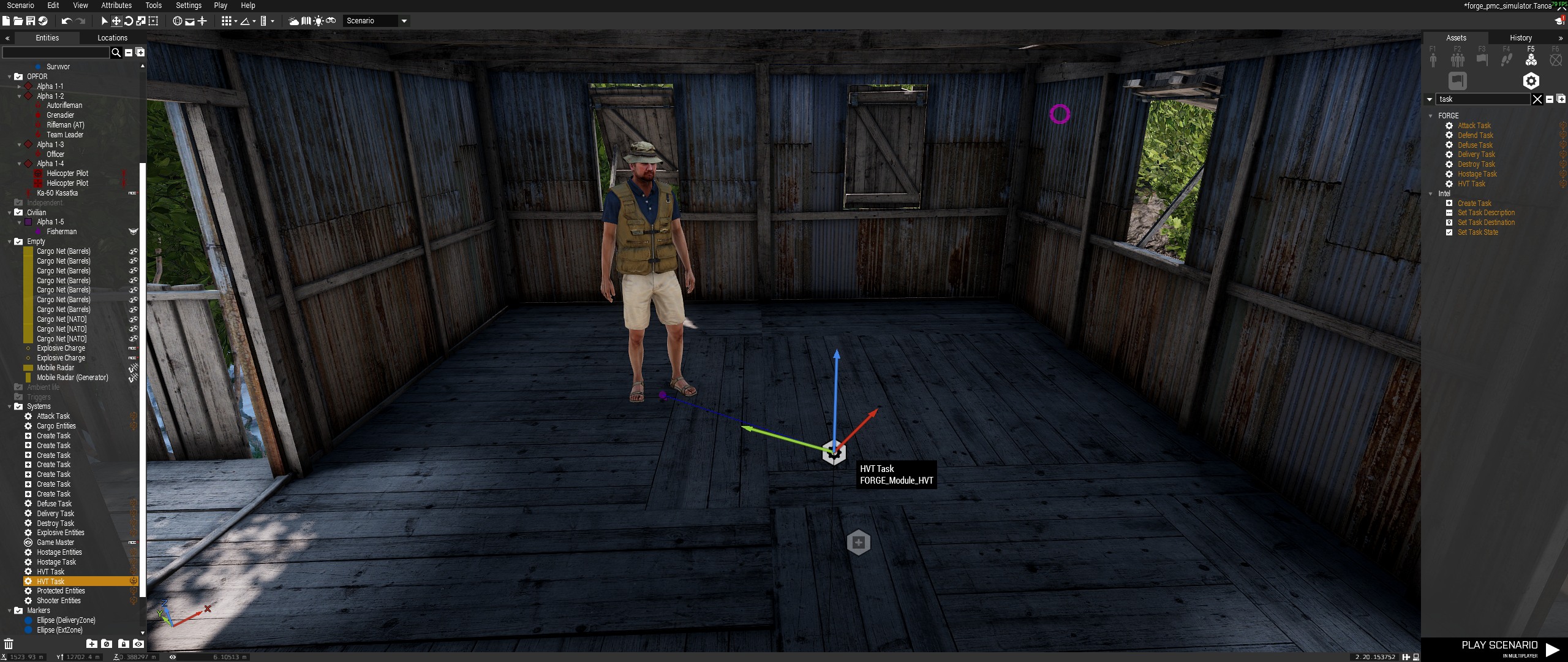 HVT capture task module placement